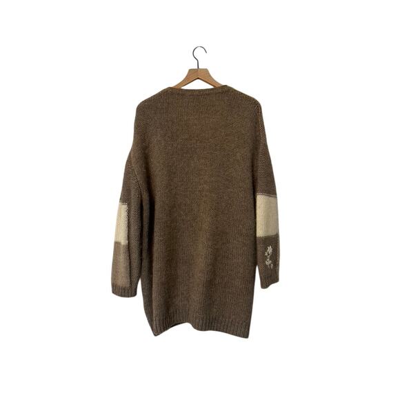 Johnny Was Color Block Patchwork Floral Alpaca Cardigan - Picture 7 of 7